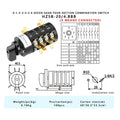 7-Pos Rotary Switch HZ5B 20/4.BBB for AC380V 20A Applications