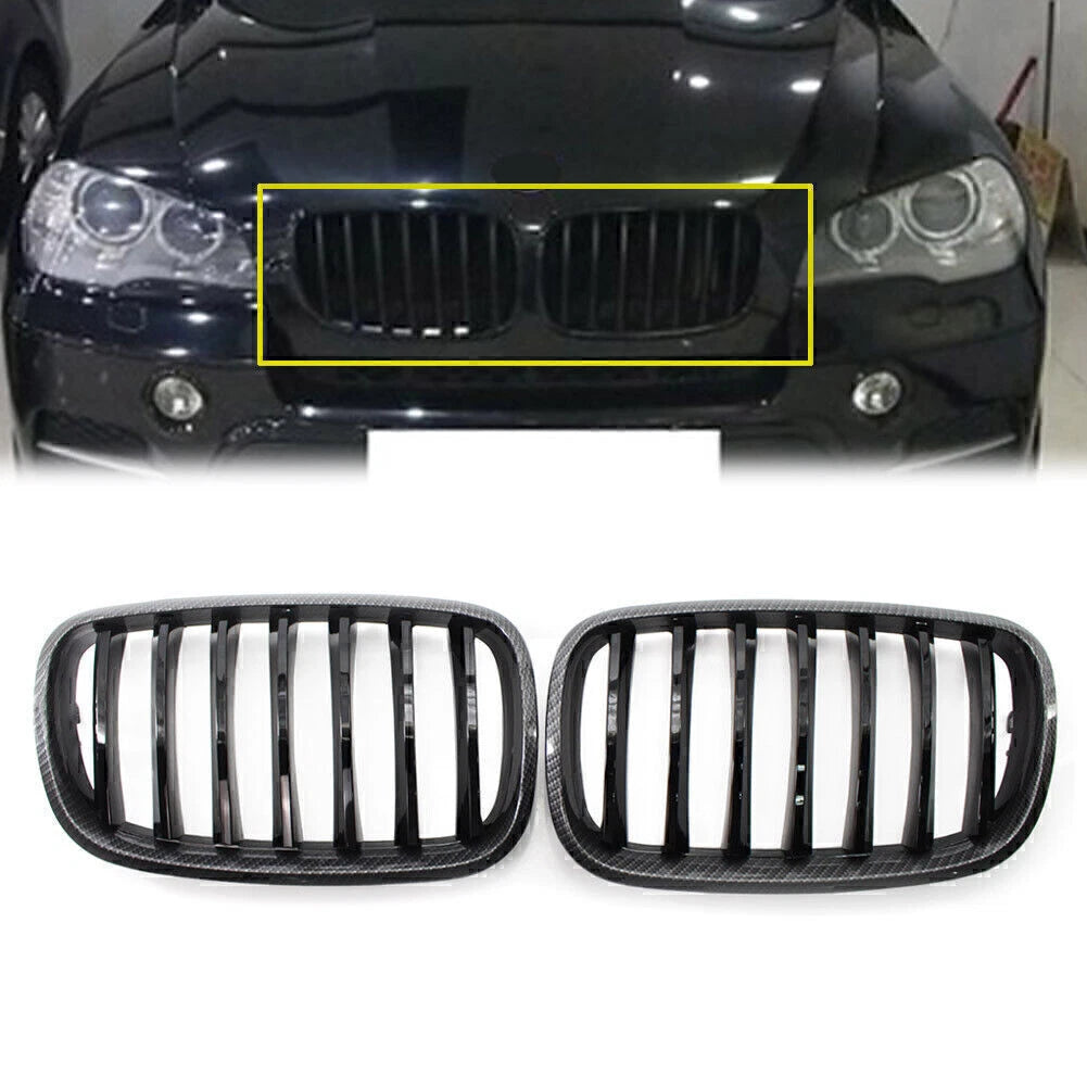 Upper Mesh Grille Trim for BMW X5 X6 E70 E71 (2008–2013)