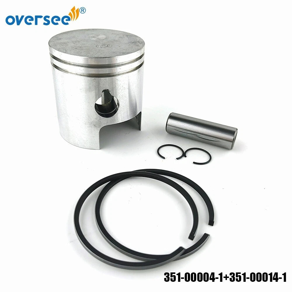 Piston Set (0.5MM O/S) + 351-00014-1 for Tohatsu 9.9HP 15HP Outboard