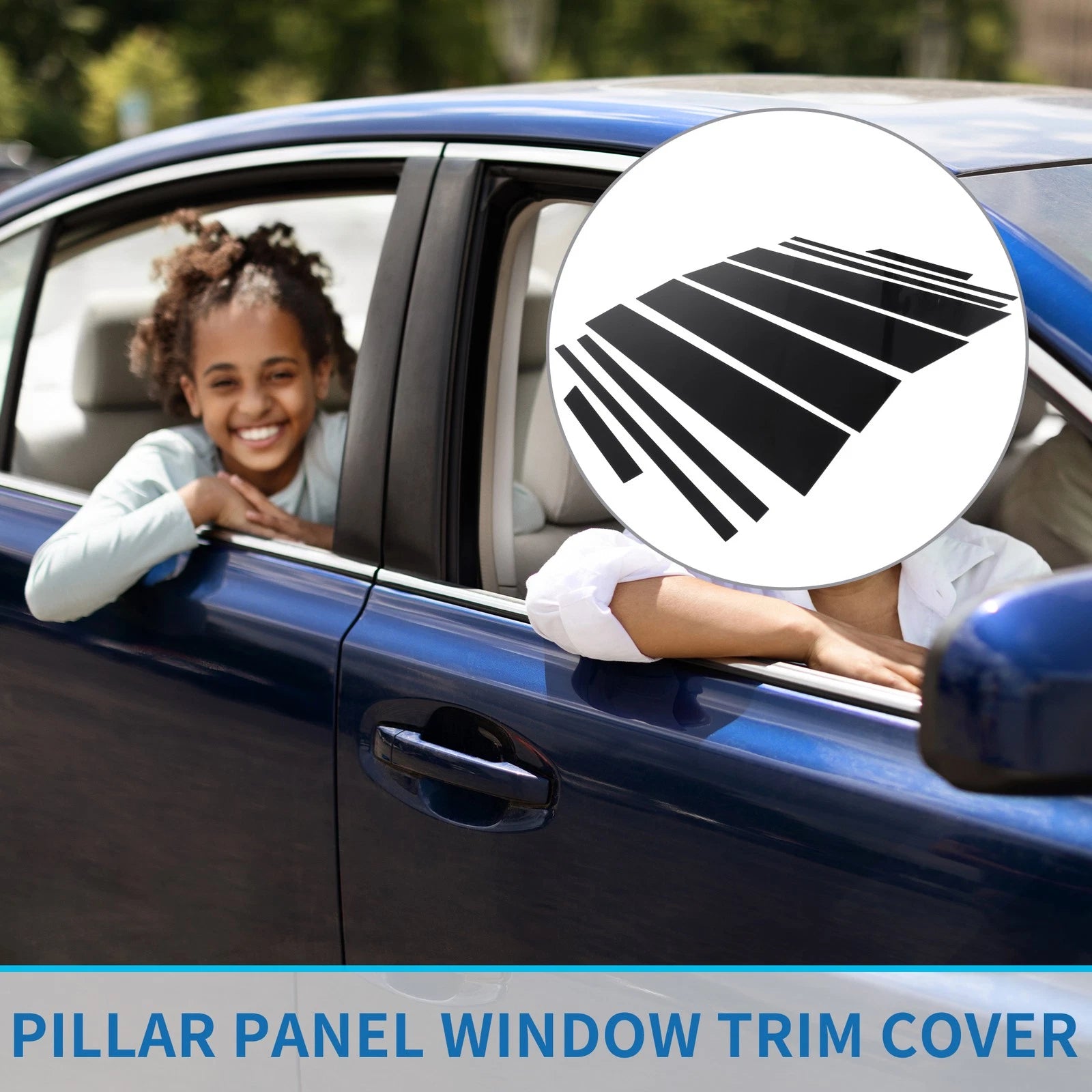 10 Pcs Pillar Window Trim Covers Replacement for Toyota RAV4 (2019–2023)