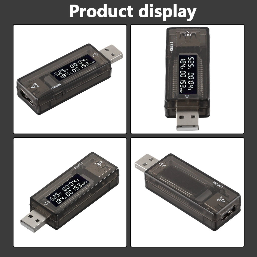 USB Current Meter with LCD Display for Automotive Use