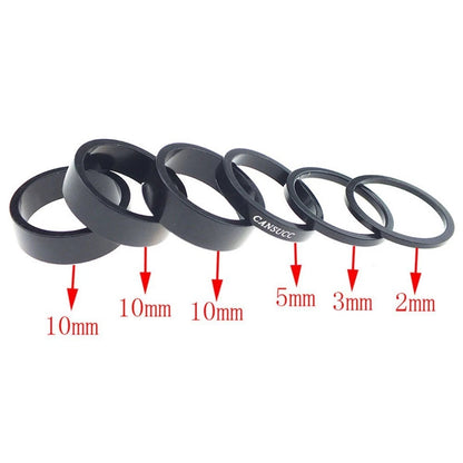 1-1/8" Aluminum Spacer Set of 6 for Cycle Headset Steerer