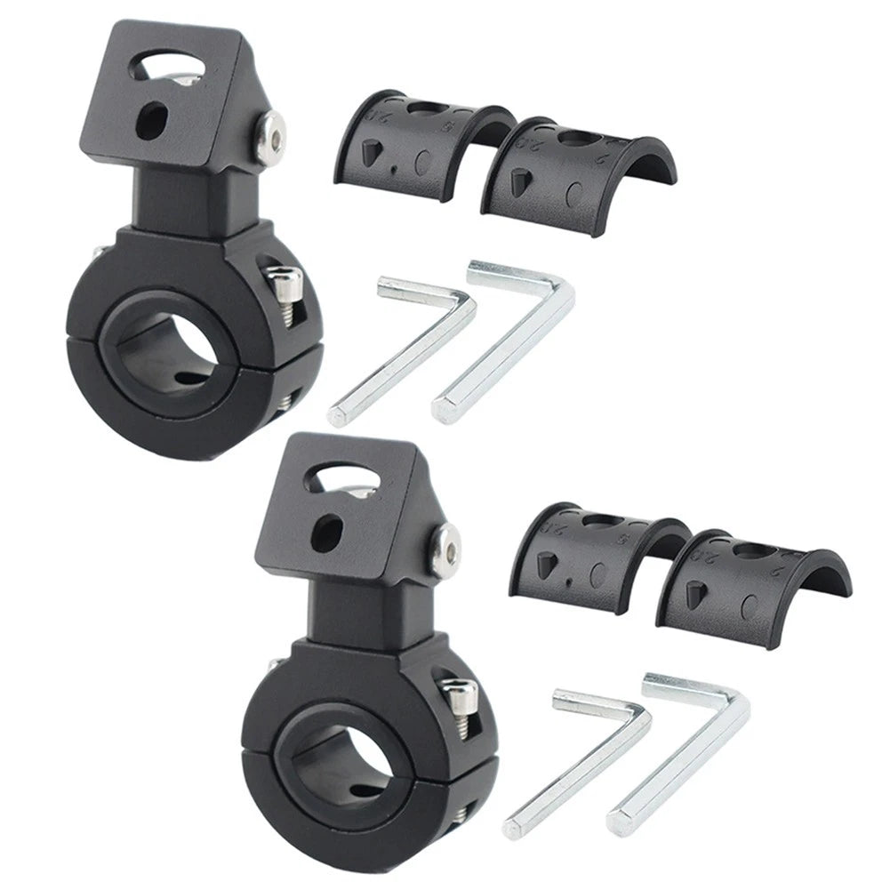 Motorcycle Light Bracket for Adjustable Headlight Installation on 18 32mm Pipes