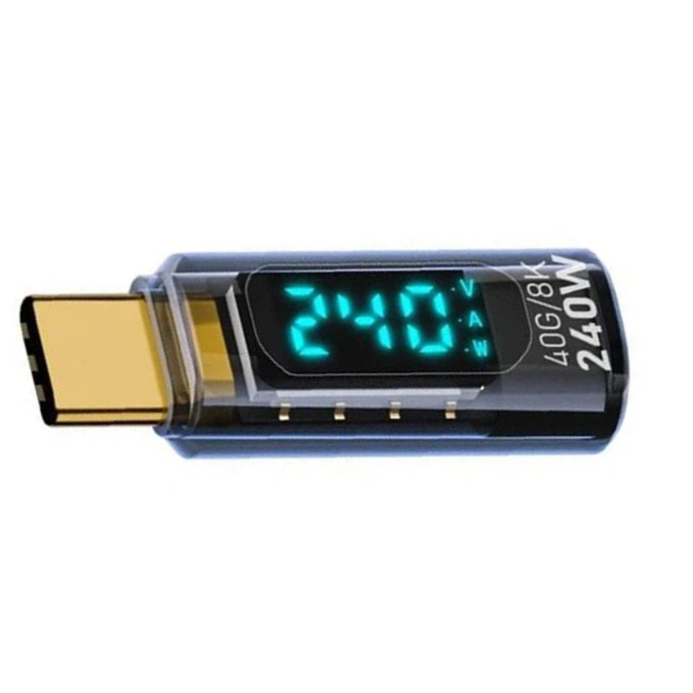 2X 240W USB C Adapter with LED Display for Fast Charging and Data Transfer