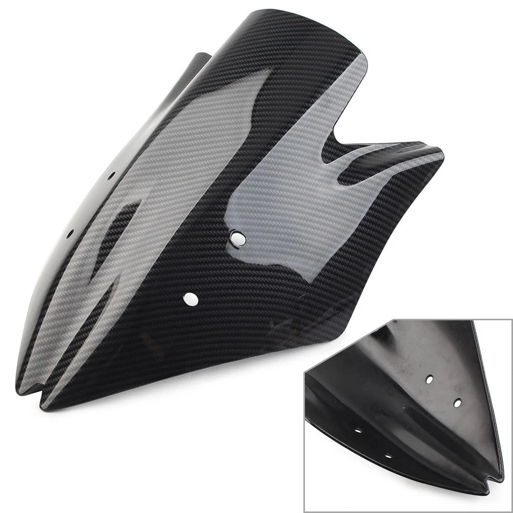 Windshield Shield for Kawasaki Z1000 (2007–2009) ABS Carbon Fiber Black