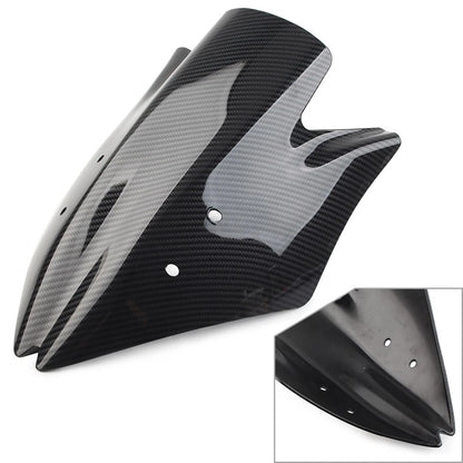 Windshield Shield for Kawasaki Z1000 (2007–2009) ABS Carbon Fiber Black