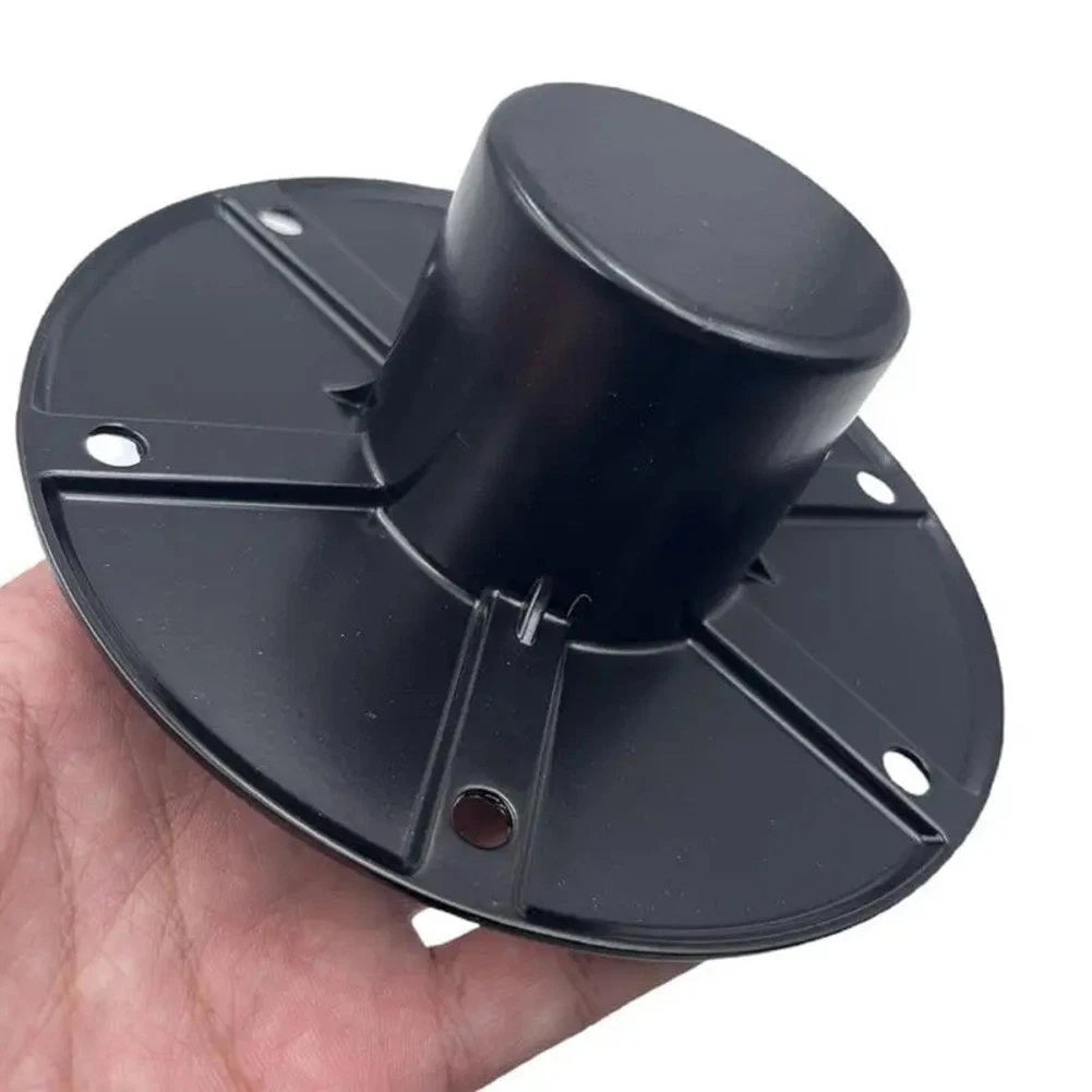 Black Aluminum RV Table Leg Base Round Flush Mount for RV Tables