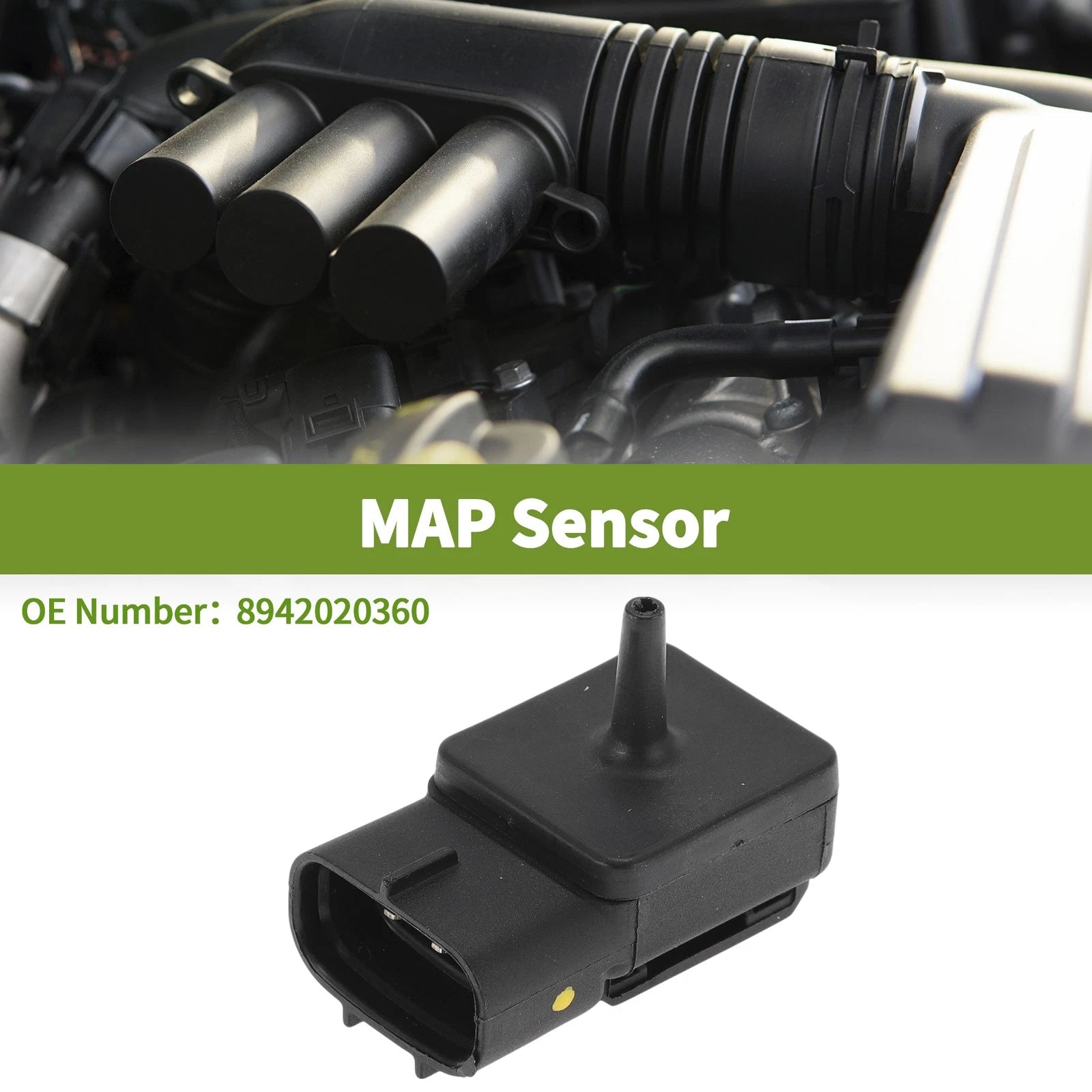 Manifold Absolute Pressure MAP Sensor OEM Replacement for Toyota Avensis (2003–2008)