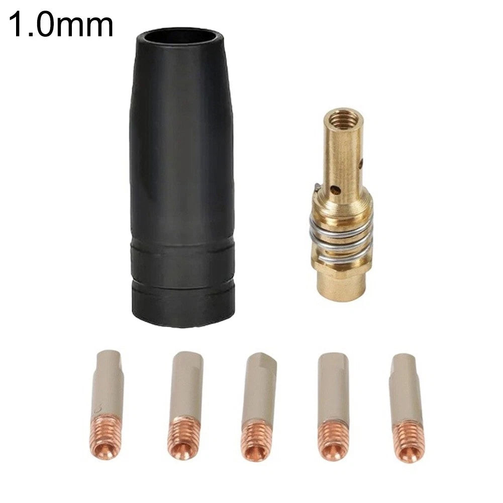 7PCS Welding Consumables for 15AK MIG Torch Tips Nozzle Tip Holder