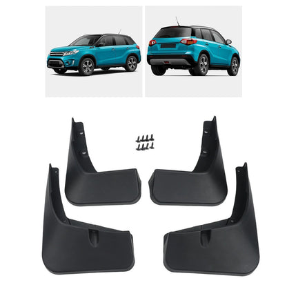 Set of 4 Black Fender Mudguard Mud Flaps for Suzuki Vitara Edcudo 2016 2025