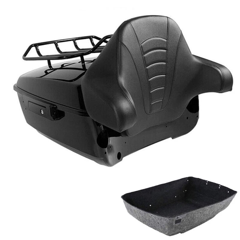 Black King Trunk Pad for Harley Touring Street Glide (2014–2026)