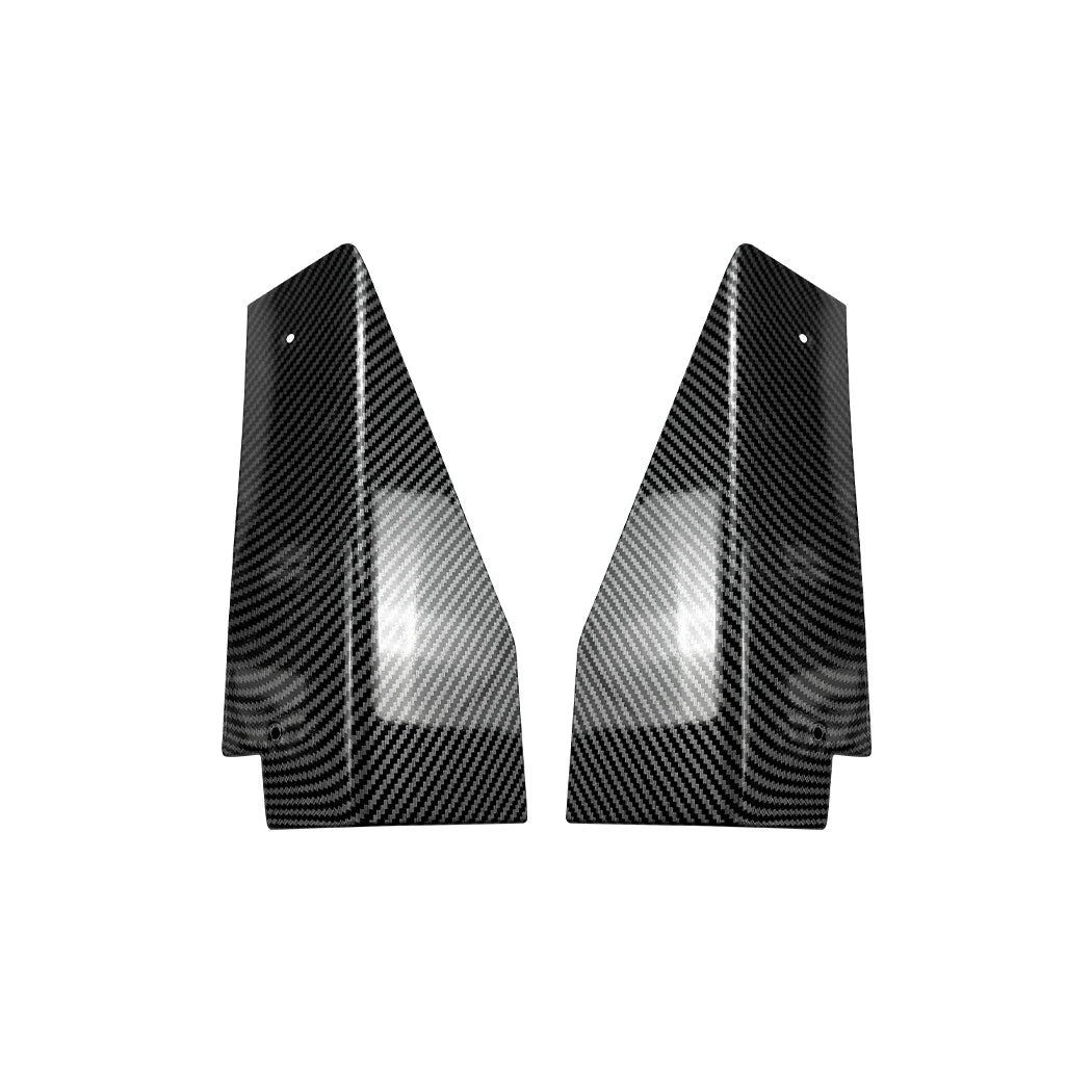 Carbon Look Side Skirt Rocker Extension Lips for Ford Mustang (2015–2023)