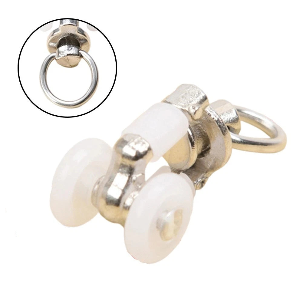 Set of 4 Silent Sliding Pulley Rollers for RV Room Divider Curtain Track