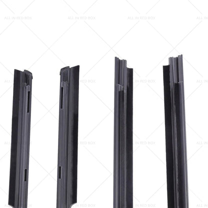 4X Window Weatherstrips Trim Belt Set for Mitsubishi Lancer (2008–2017)