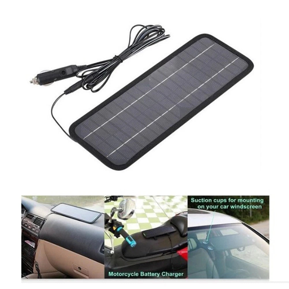 6W Solar Panel Charger for 12V Battery (Vehicles)