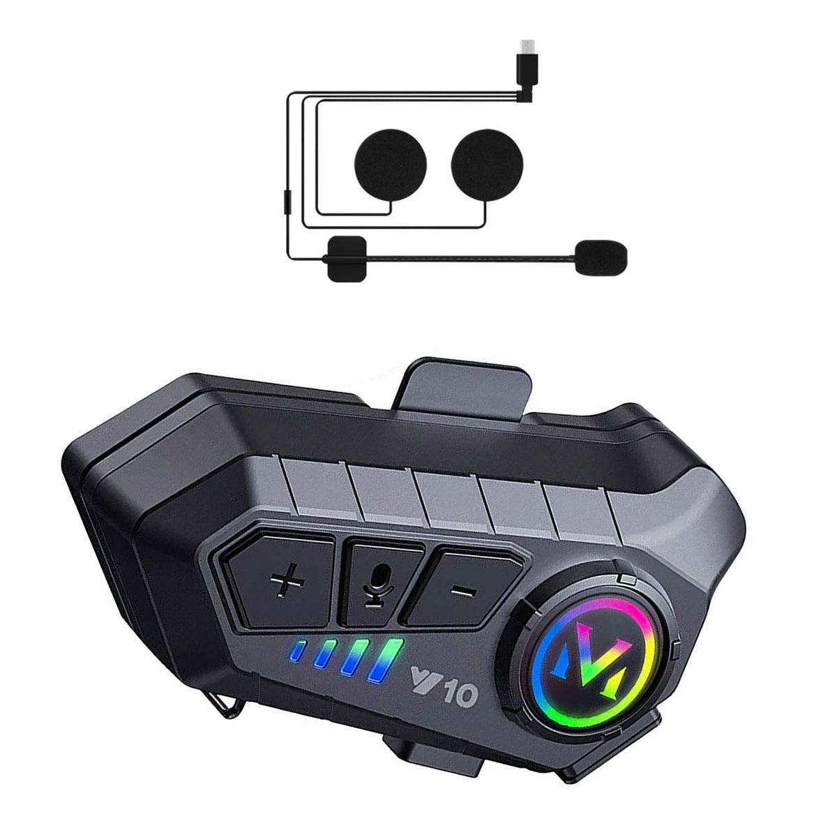 Bluetooth 5.3 Waterproof Wireless Motorcycle Helmet Headset