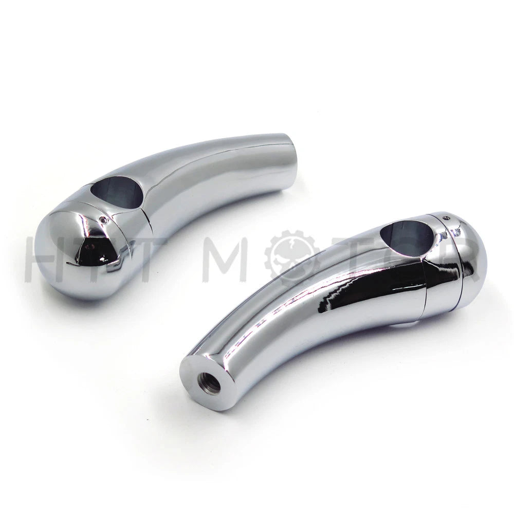 1" Chrome Handlebar Risers for Harley Chopper Dyna