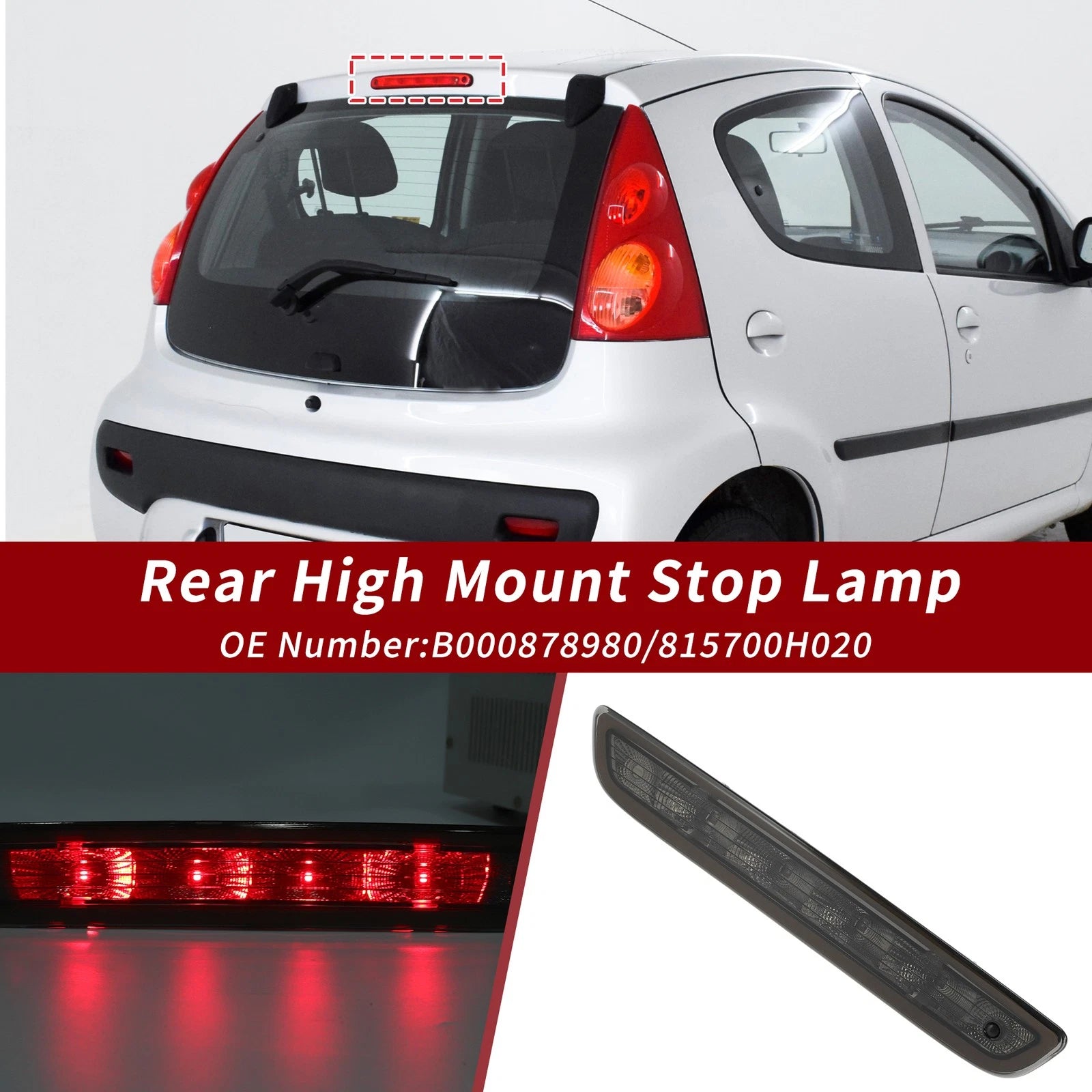 LED High Mounted 3rd Brake Light for Citroen C1 Mk2 (No.B000878980)