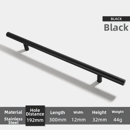 Stainless Steel Handle for Cabinet Drawer Dresser Wardrobe (Dark Black)