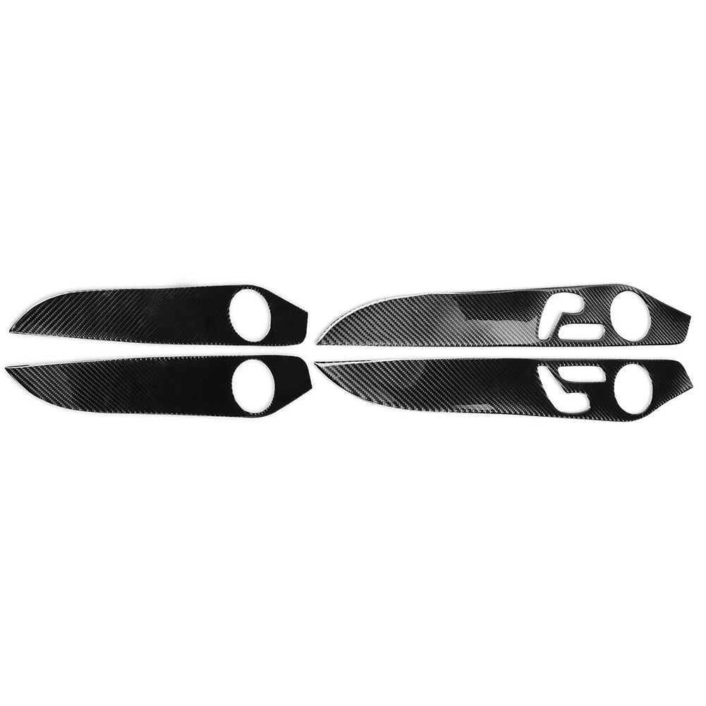 Interior Door Panel Cover Trim for Benz C W205 (2014–2021) GLC X253 (2016–2021) Black