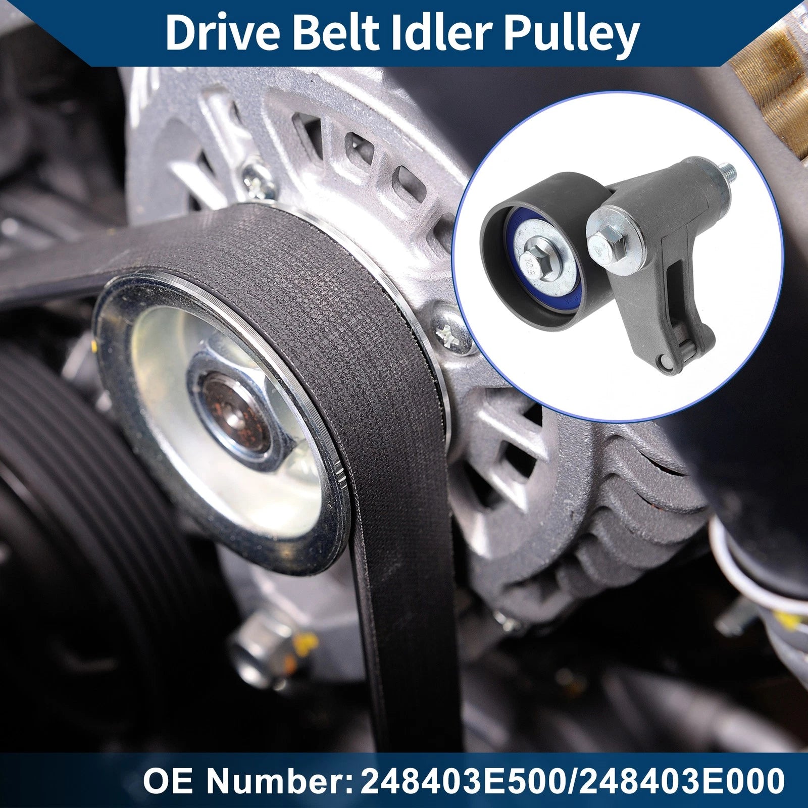 Drive Belt Idler Pulley Replacement for Honda Passport (1998–2002) 1 Pc
