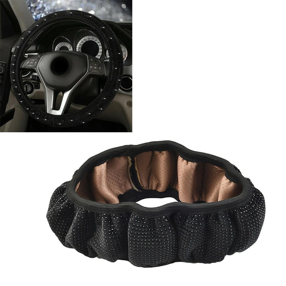 Steering Wheel Cover for Car (2010–2023) Black Interior