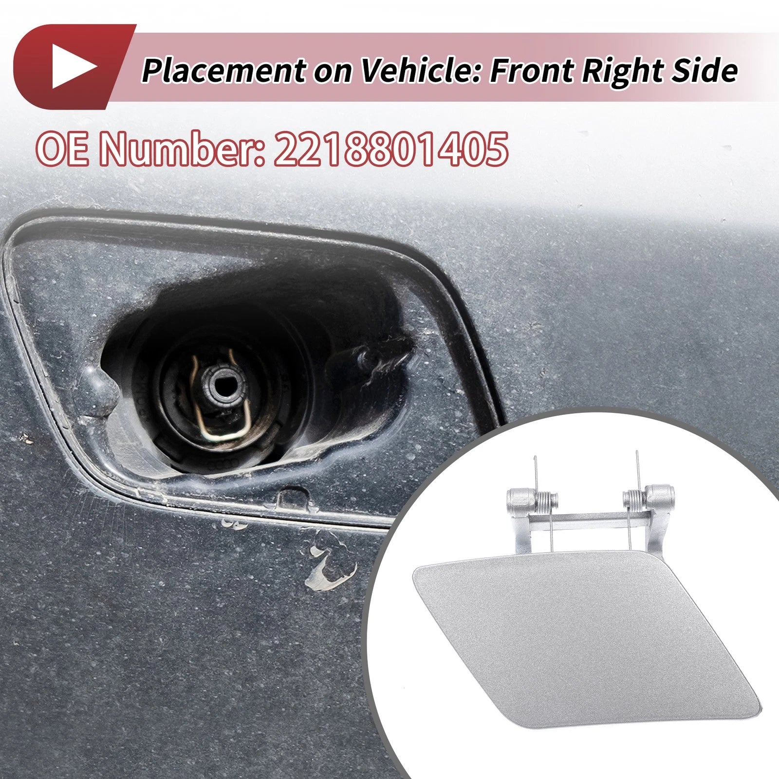 Front Right Washer Nozzle Cover Cap for Mercedes-Benz S350 (2012–2013)
