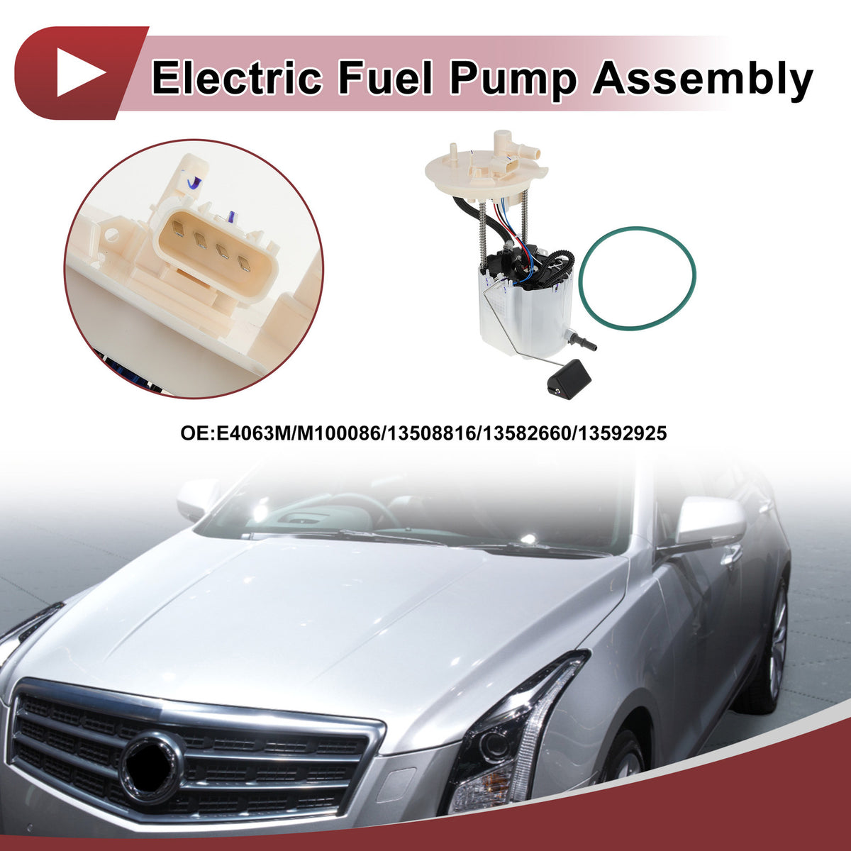 Electric Fuel Pump Assembly OEM Replacement for Cadillac ATS CTS Chevy Camaro (2013–2019)