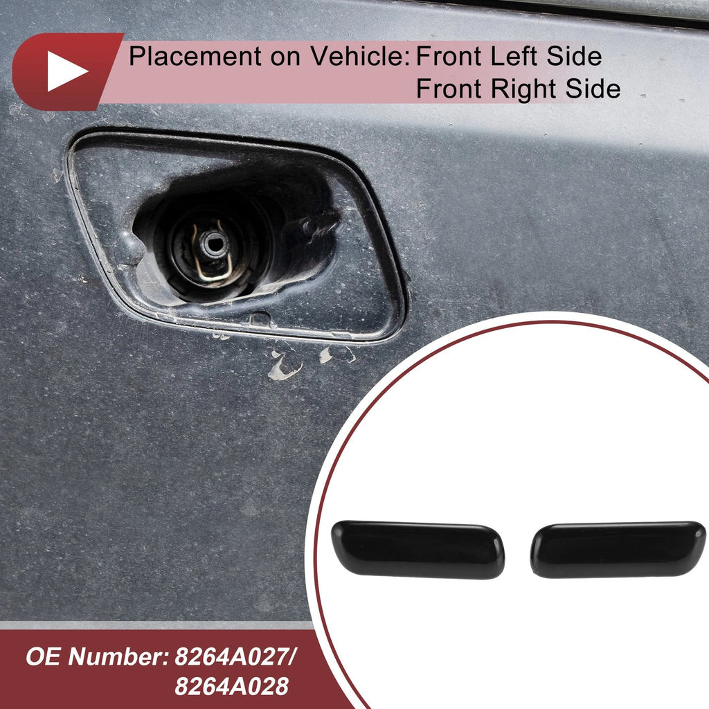 Front Bumper Headlight Washer Nozzle Cover Cap for Mitsubishi Pajero (2007–2021)