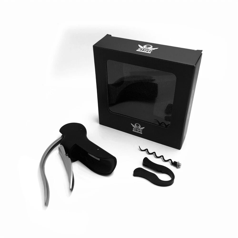 Portable Wine Bottle Opener with Foil Cutter Tool