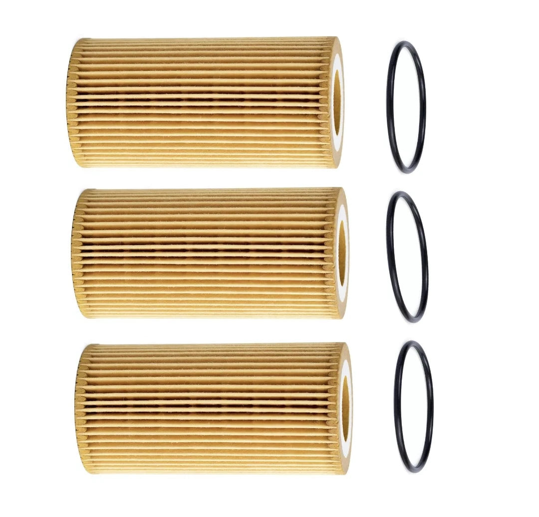 Set of 3 Engine Oil Filters for Volvo C30 C70 S40 S60 V50 V60 XC60 XC70 (Mann)