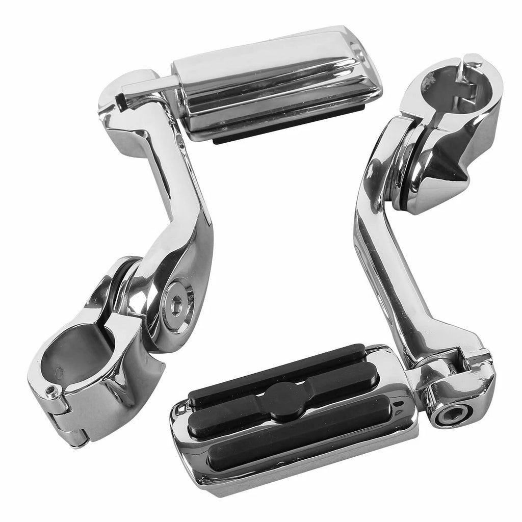 Mustache Engine Guard Highway Bar Footpegs for Harley Softail (2000–2017)