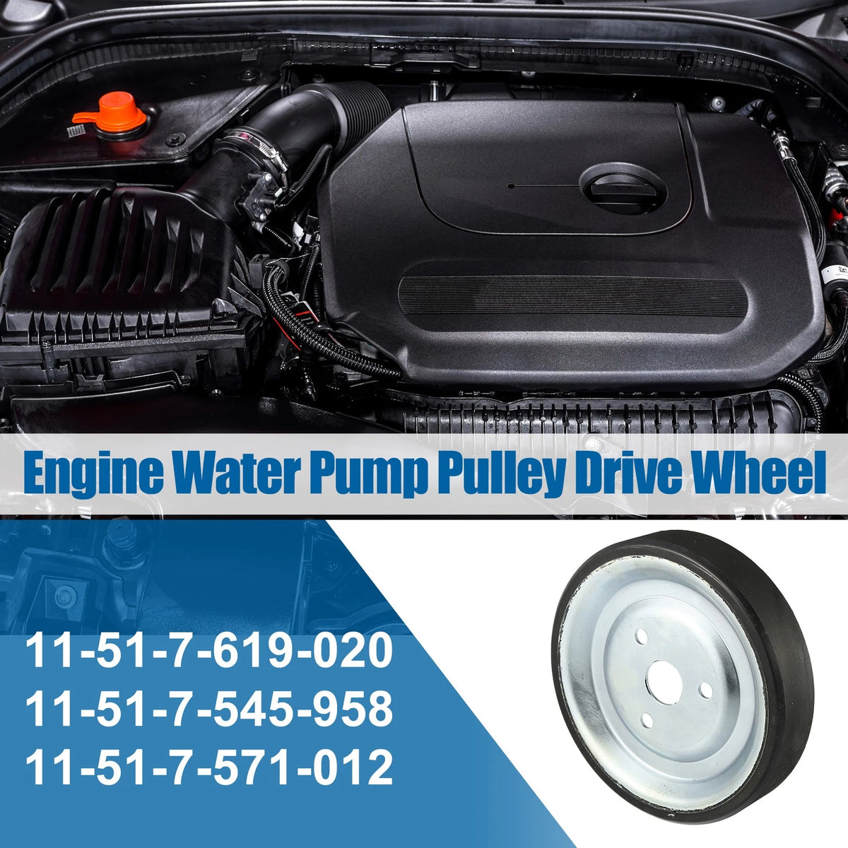Engine Water Pump Pulley 11517545958 for Mini Cooper (2007–2016)