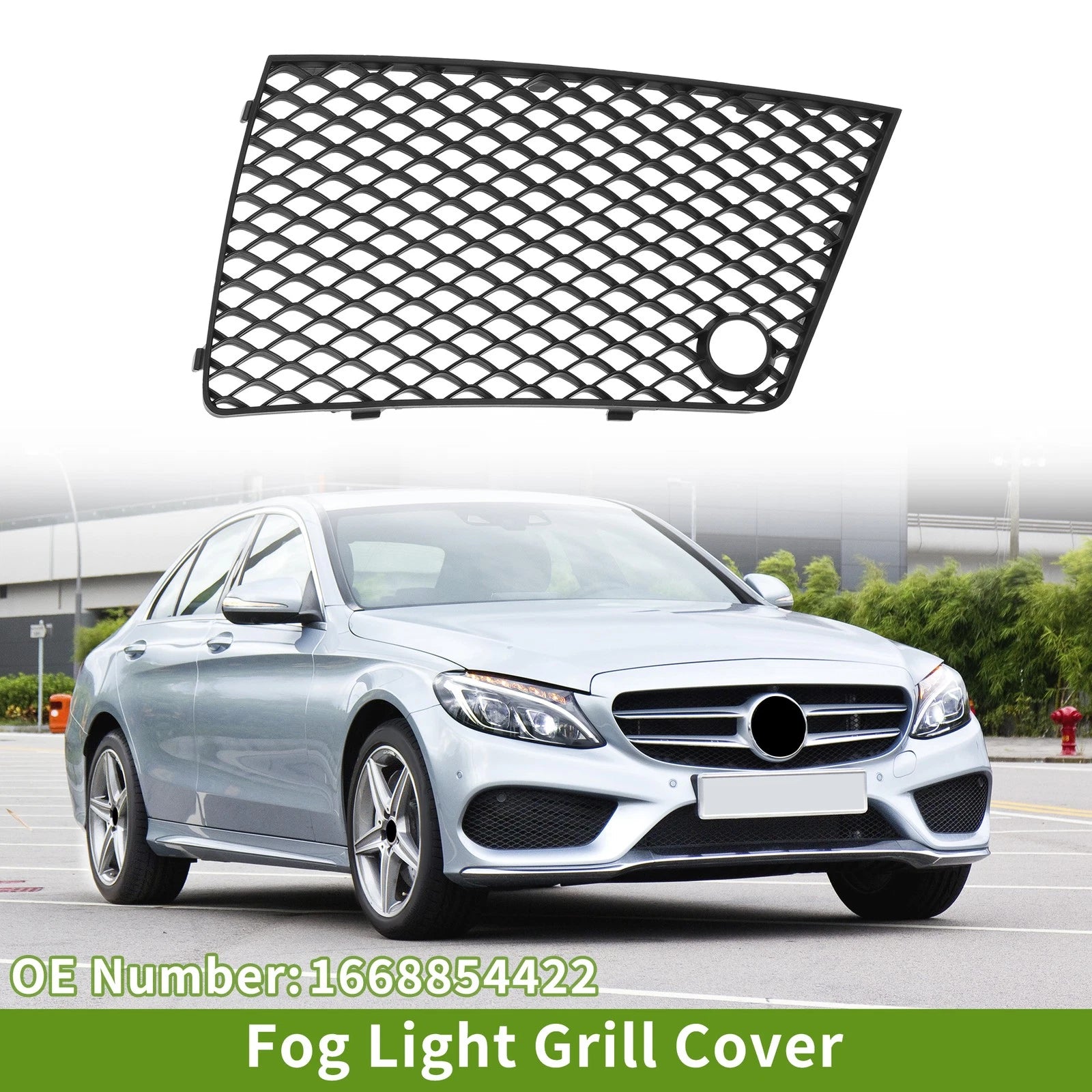 Car Front Right Fog Light Grill Replacement for Mercedes GL63 AMG (2013–2018)
