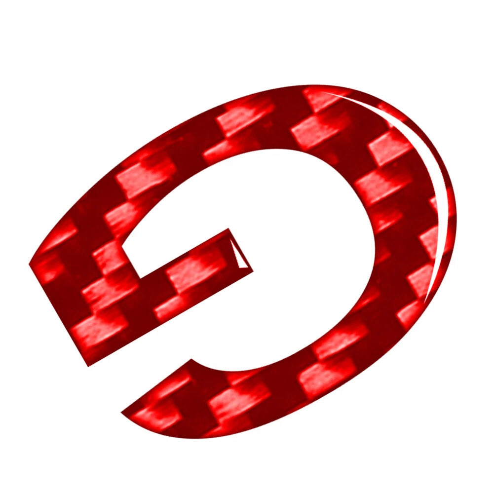 Car Badge Emblem Decals G Carbon Red for