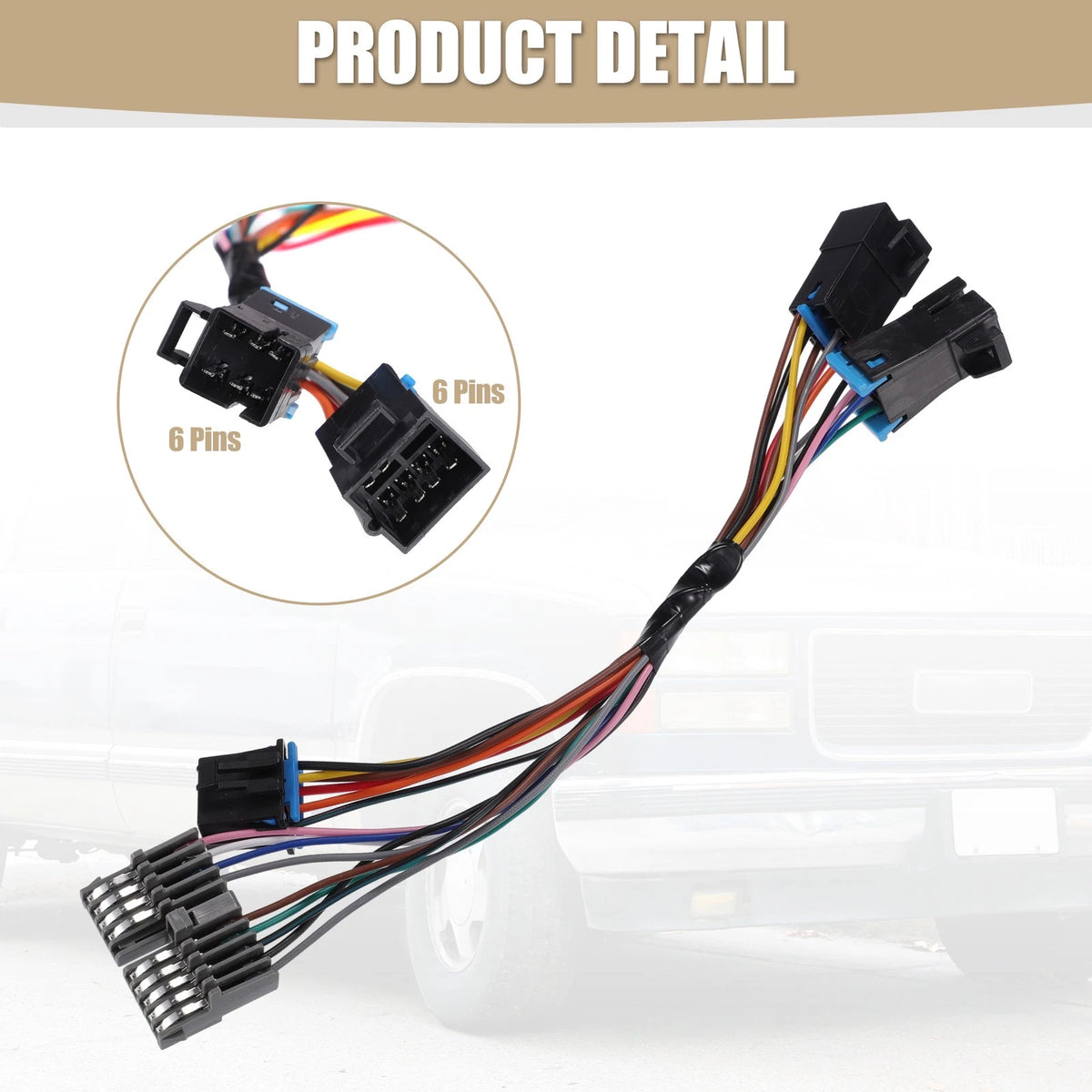 Set of A/C Heater Temperature Control Adapter Wire Harness for Chevy Silverado (2007–2013)