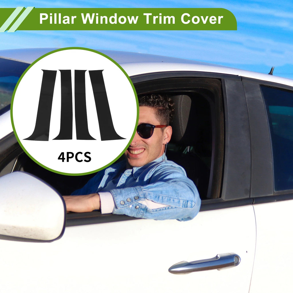 4 Pcs Door Pillar Window Trim Replacement for Chevy Silverado (2007–2013)