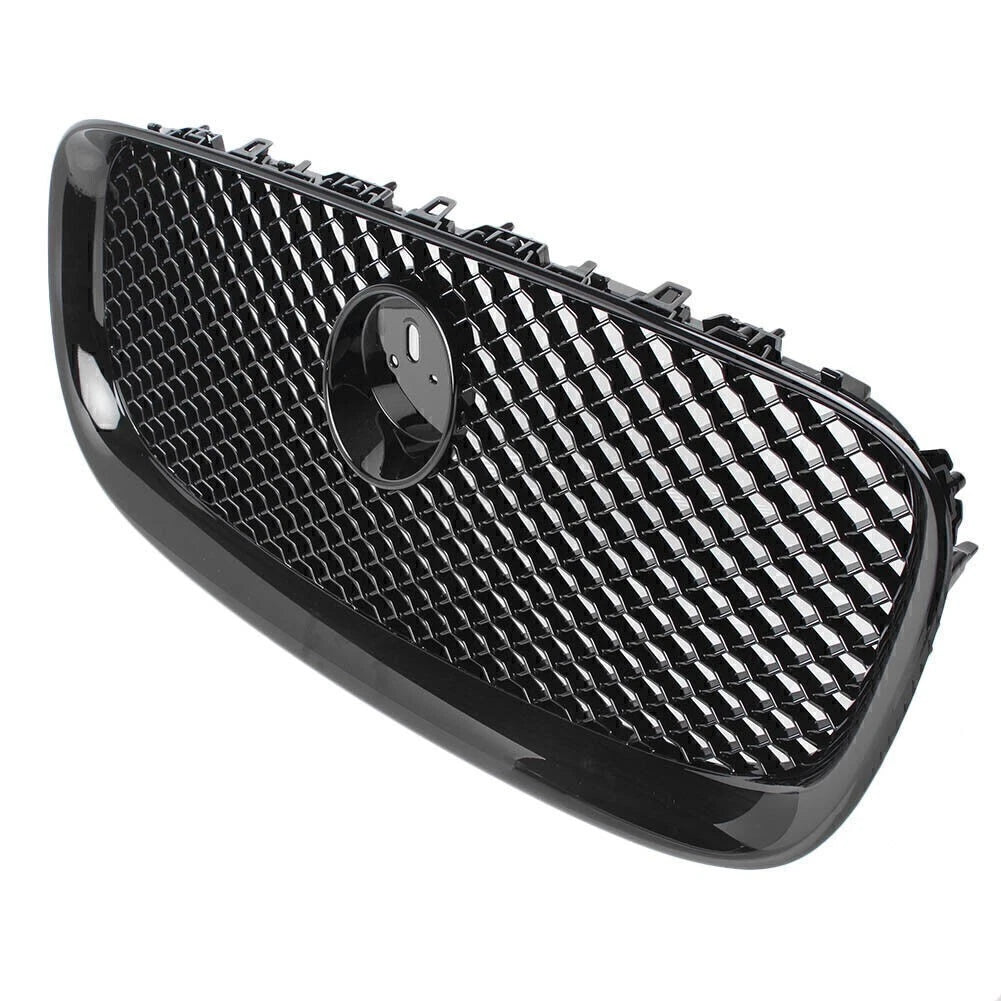 Gloss Black ABS Front Upper Grille Mesh for Jaguar XF XFR (2012–2014)