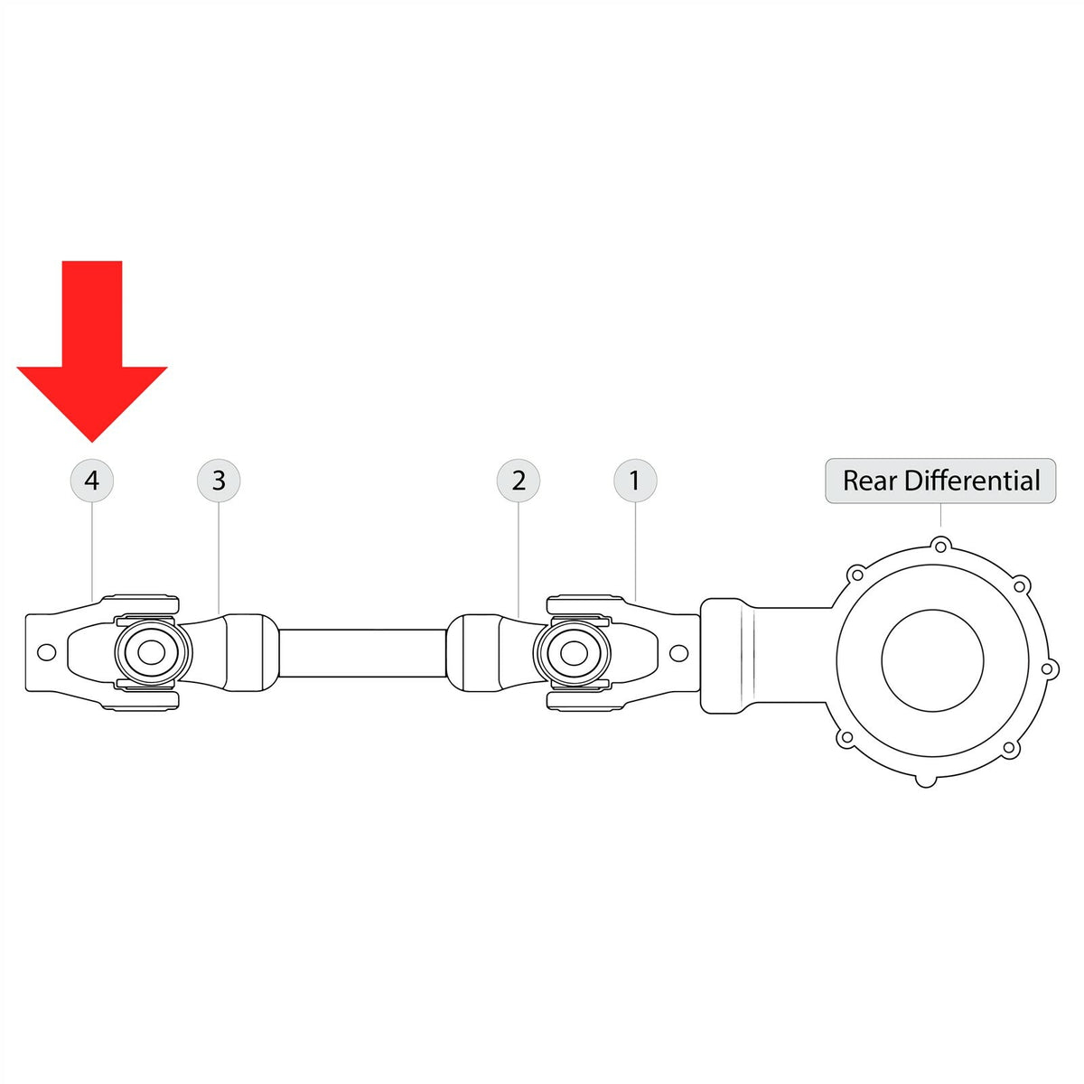 Rear Propeller Shaft Yoke Joint Replacement for Can-Am Outlander 400 (2003–2014)