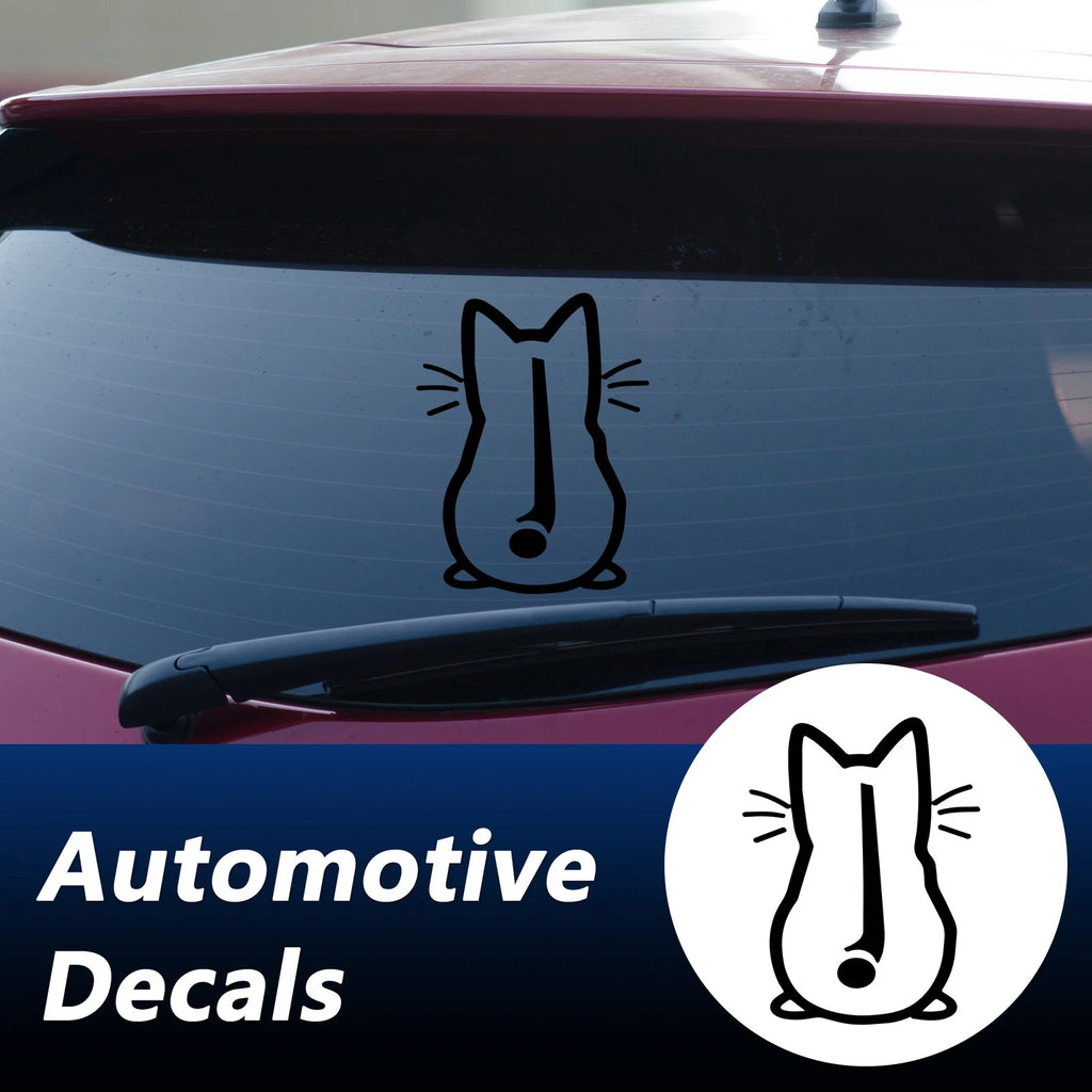 Reflective Bumper Decal for - Cute Kitten Design