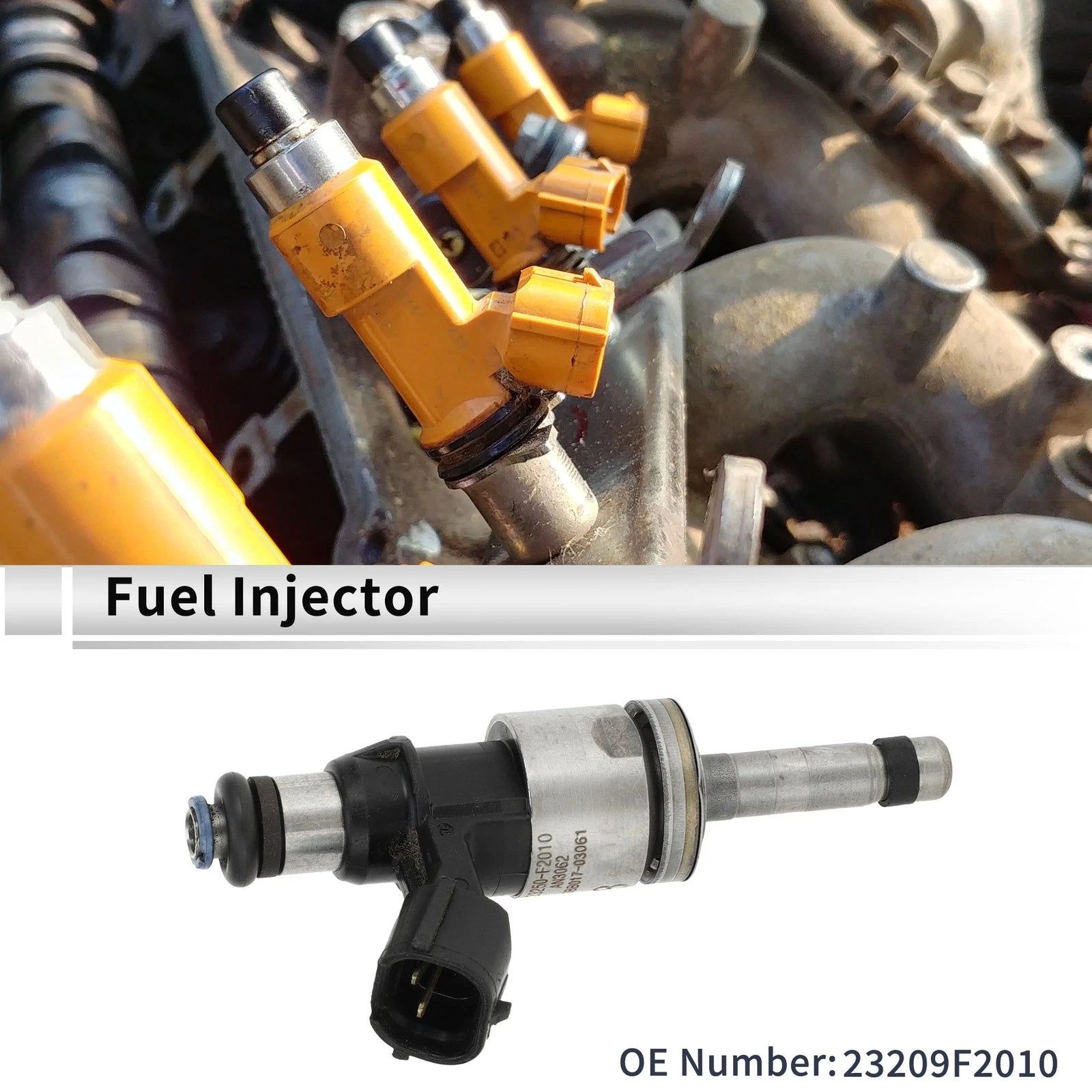 Fuel Injector Replacement for Toyota Corolla 2.0 (2020–2024) 1 PC Black Silver