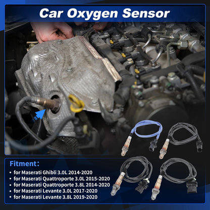 Set of 4 Upstream Downstream Oxygen Sensors for Maserati Ghibli (2014–2020)