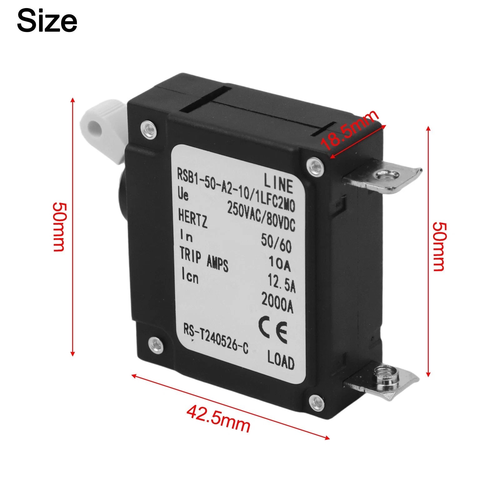 Electromagnetic Circuit Breaker 10A for Marine Applications (UPS)