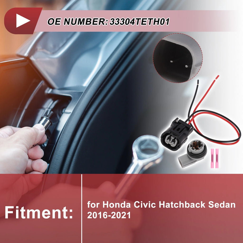 Side Marker Light Socket Wiring Harness for Honda Civic Hatchback (2017–2021)
