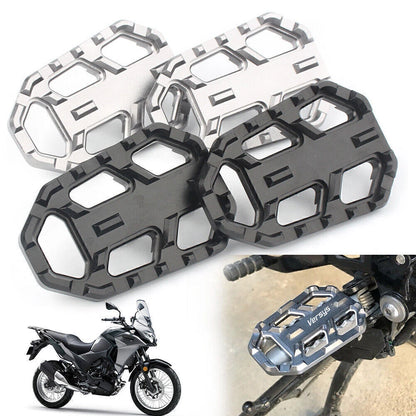 Black Wide Foot Pegs for Kawasaki Versys-X300 (2017–2018), Versys 650, 1000