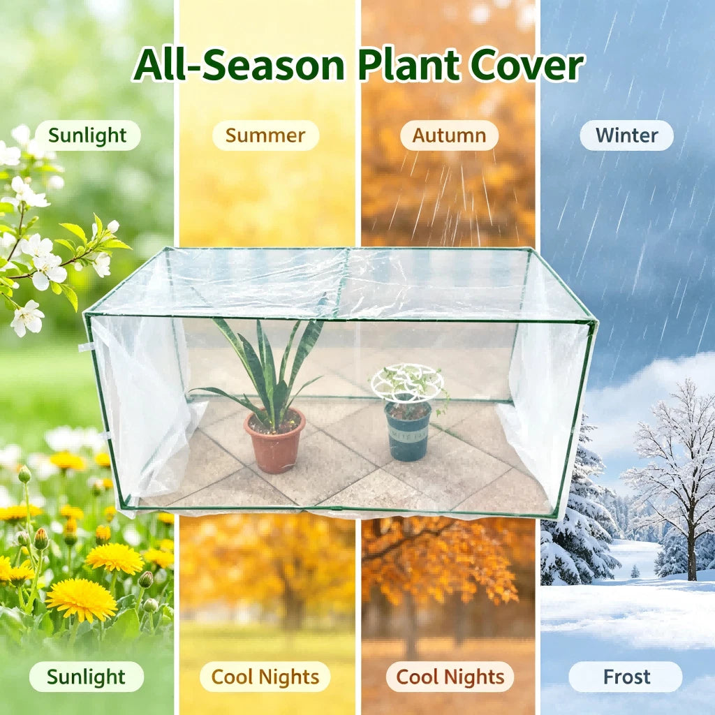 Reinforced Plastic Greenhouse Cover for Winter Frost Protection