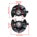 2X Front Steering Knuckle & Hub Bearing Assembly for Honda Ridgeline (2006–2014)