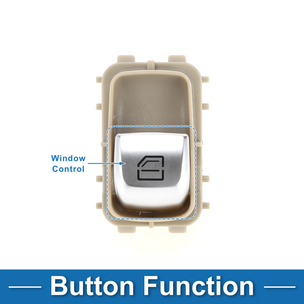 Power Window Switch for Mercedes-Benz E300 S400 S500 S600 Beige (2000–2021)