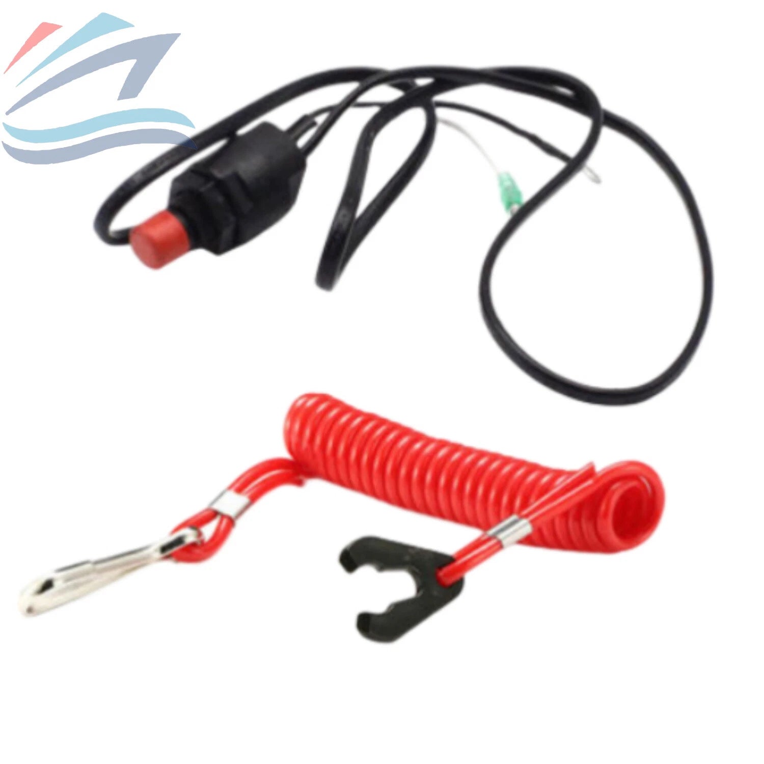 Kill Stop Switch & Safety Lanyard for Yamaha Outboard Motor (2 Str)