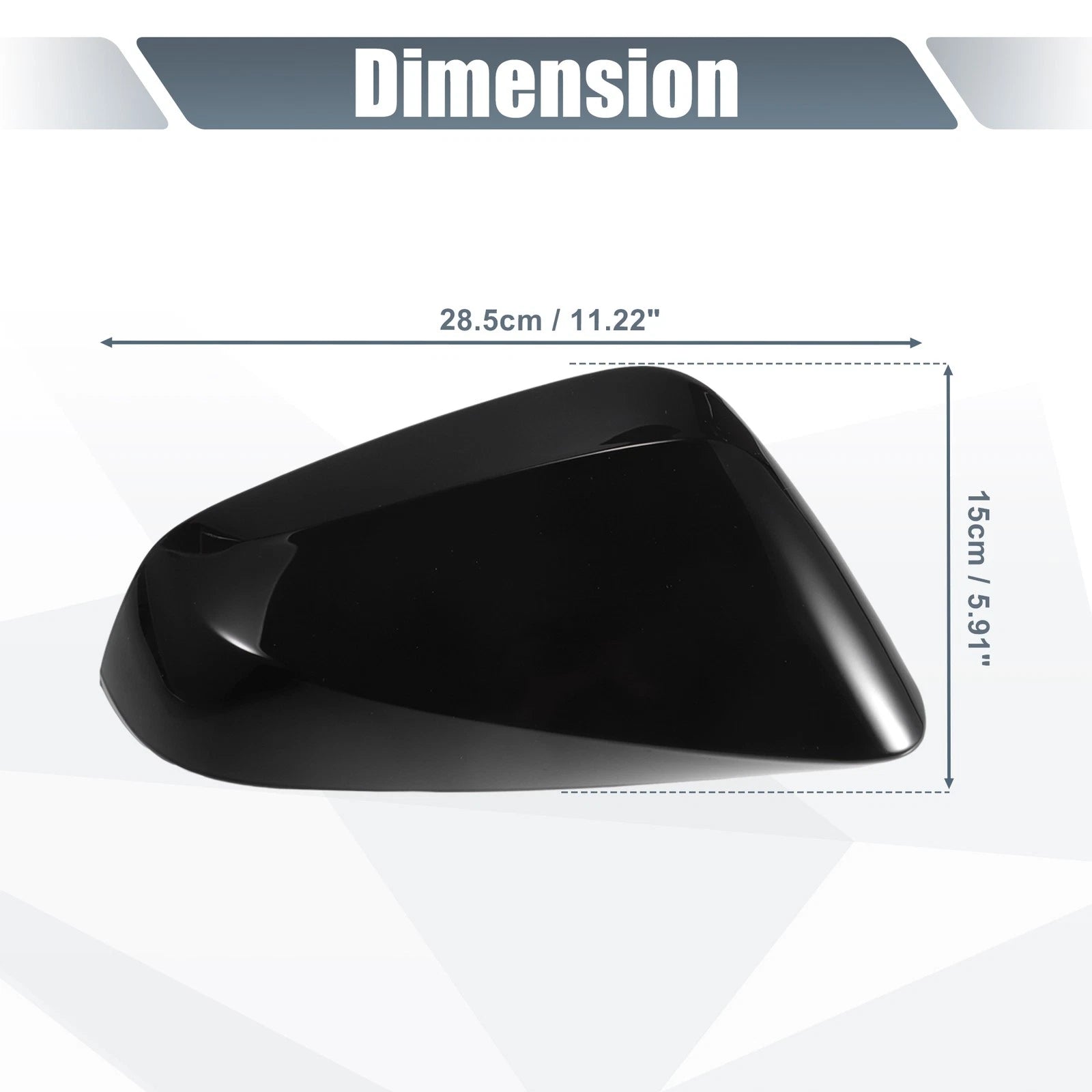 Rearview Mirror Cover Caps Gloss Black Pair for Lexus RX (2023–2023)